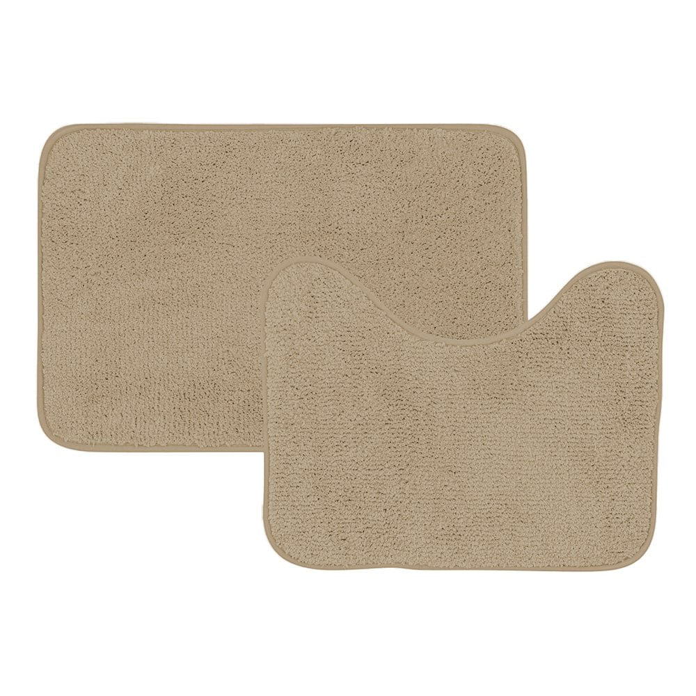 Conjunto Tapete De Microfibra Para Banheiro Marrom Coisas E Coisinhas