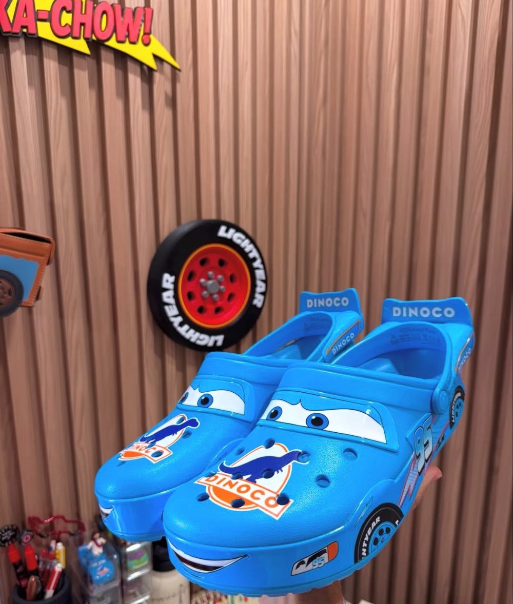 Cars x Crocs Crocband Lightning McQueen Dinoco Blue — 40 / 41 / 42 / 43 / 44, Novo