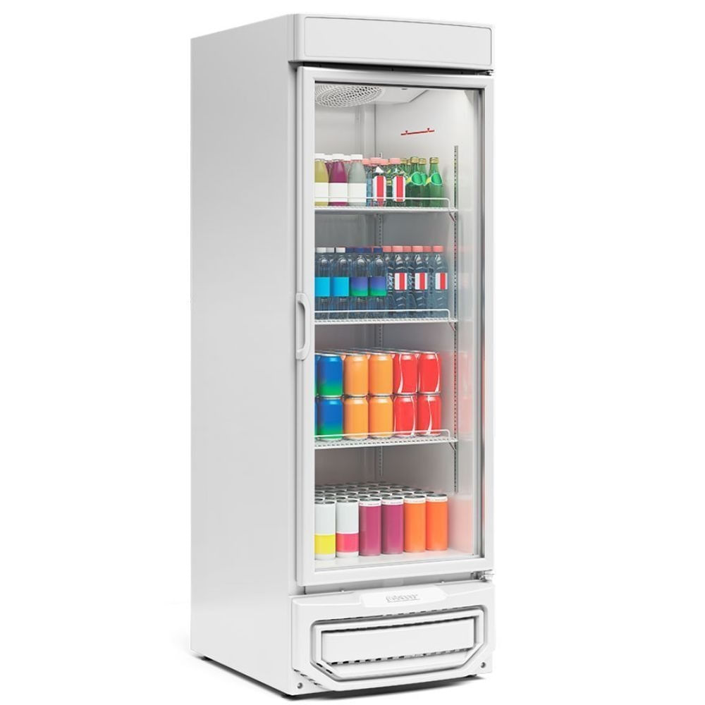 Refrigerador Vertical com Porta de Vidro 572 Litros GRD57 Branco 110V Gelopar