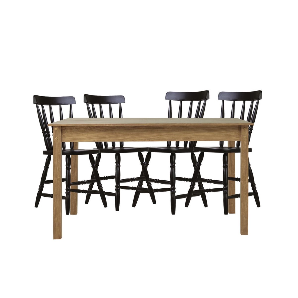 Mesa de Jantar Ditália com 4 Cadeiras JA-225