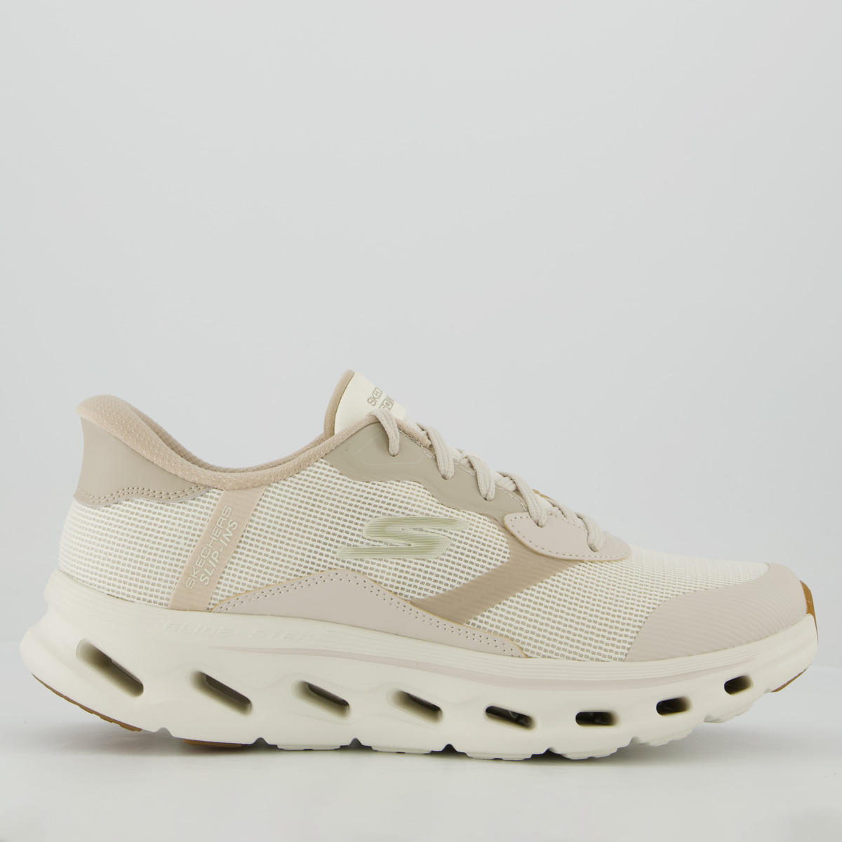 Tênis Skechers Go Walk Glide Step 2.0 Bege