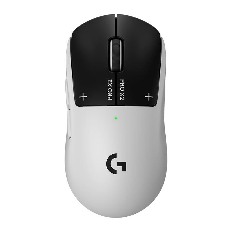 Mouse Gamer Logitech G PRO X2 Superstrike Lightspeed, 44000DPI, 5 Botoes, Wireless, Branco e Preto, 910-007775
