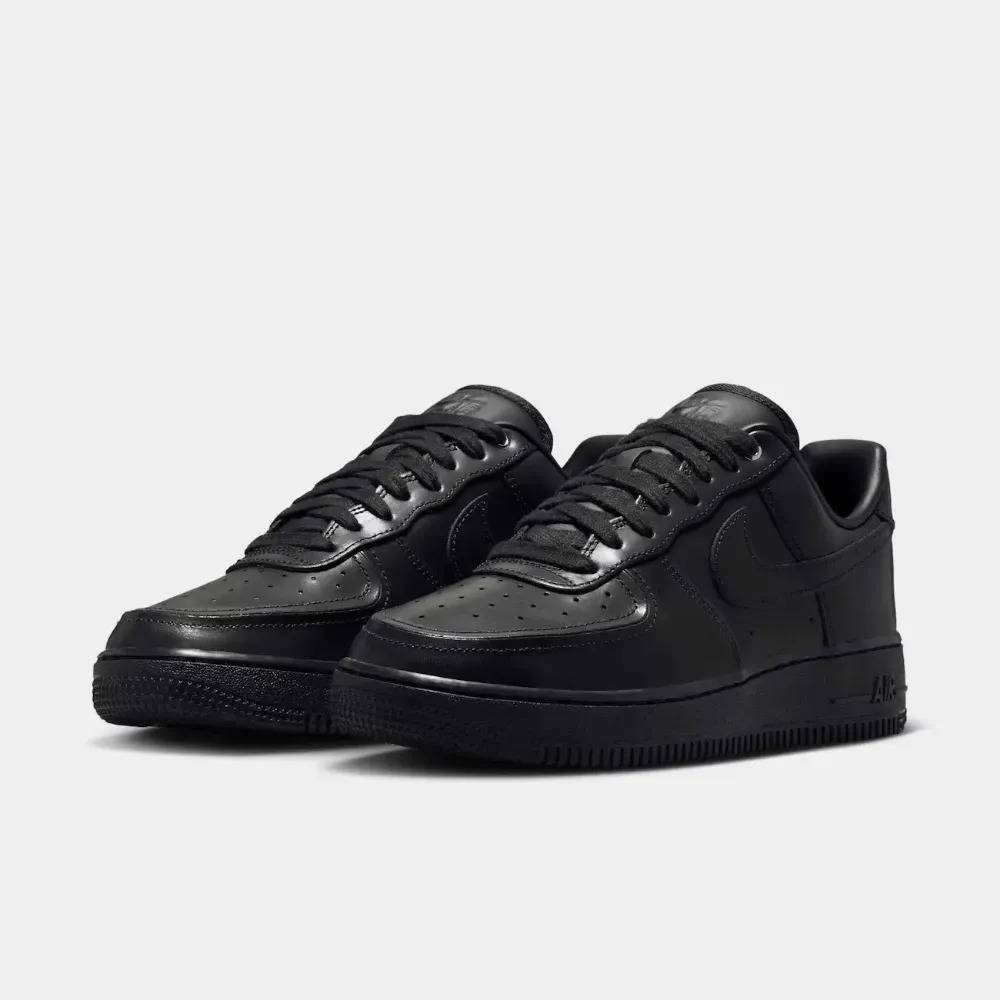 Nike Air Force 1 '07 Premium Black Metallic Silver Anthracite Feminino — 35, Novo