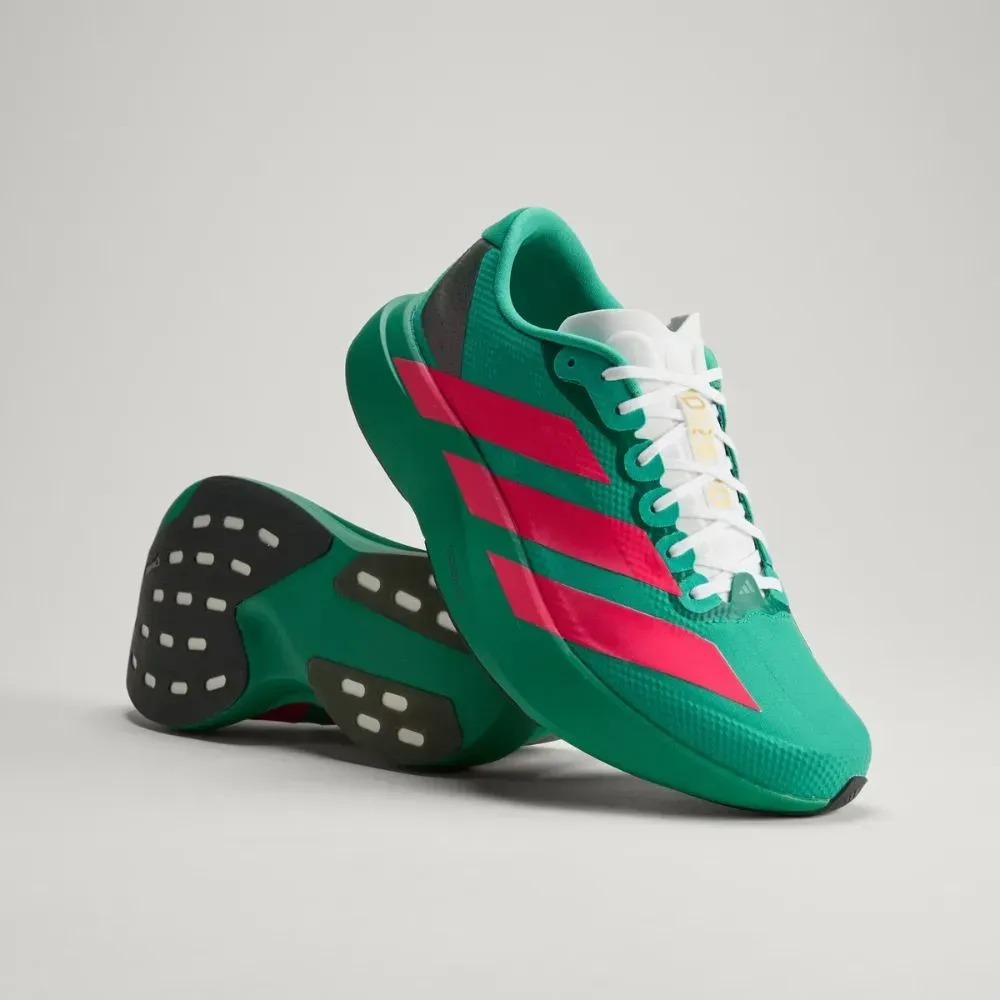 adidas Adizero EVO SL Court Green Lucid Red Cloud White — 39 / 40 / 41 / 42 / 43, Novo