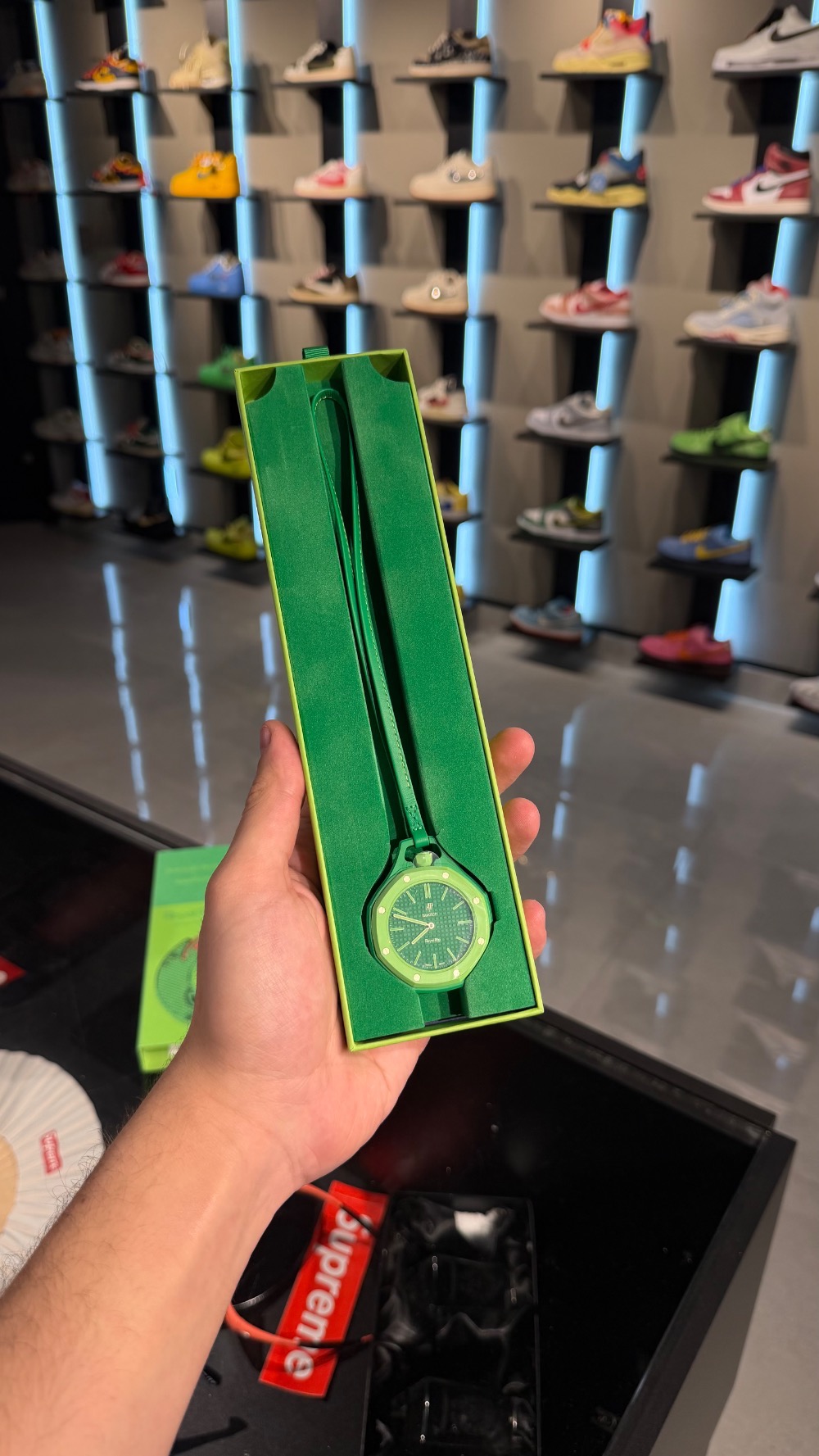 Audemars Piguet x Swatch Relógio Royal Pop GREEN EIGHT 40 mm — Único, Novo