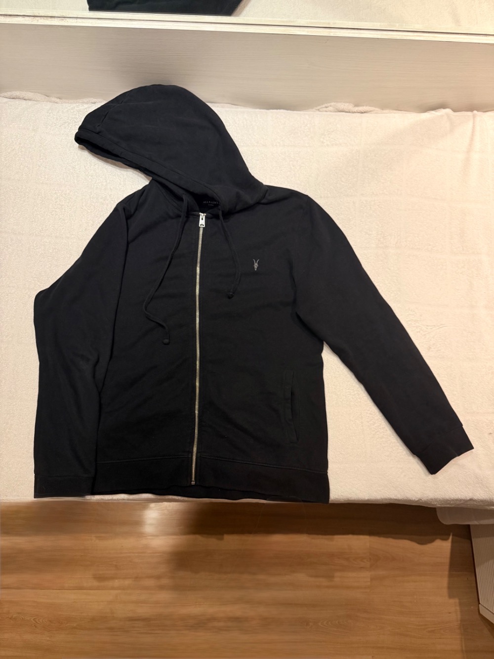 Moletom AllSaints Kindred Oth Washed Black — M, Usado