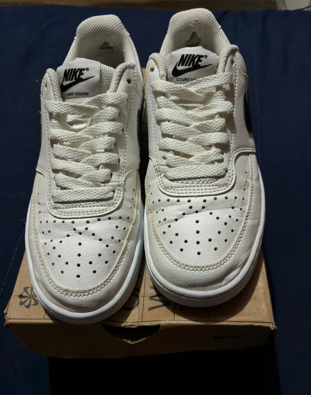 Nike Court Vision Low White Brown — 36, Usado