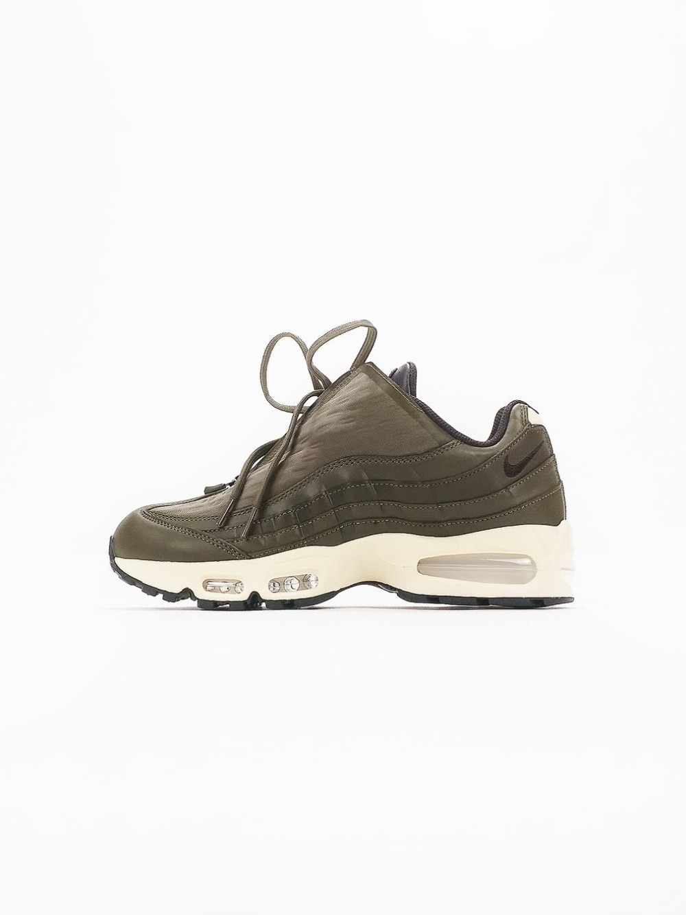 Nike Air Max 95 Big Bubble Zip Medium Olive Alabaster — 37 / 38 / 39 / 40 / 41 / 42 / 43, Novo