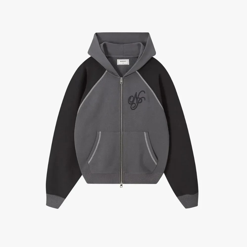 Moletom Nude Project Team Zip-Up Ash — PP / P / M / G / XG, Novo