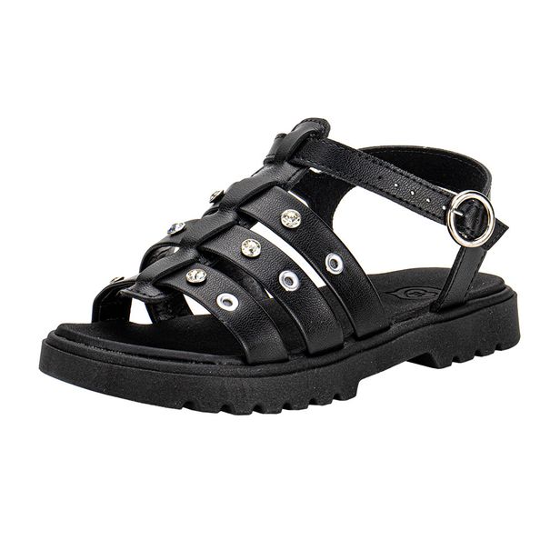 Sandália Infantil Feminina Molekinha 2344146 PRETO 26
