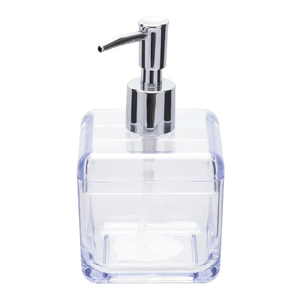 PORTA SABONETE LIQ CUBE 330ML CRISTAL - BRINOX