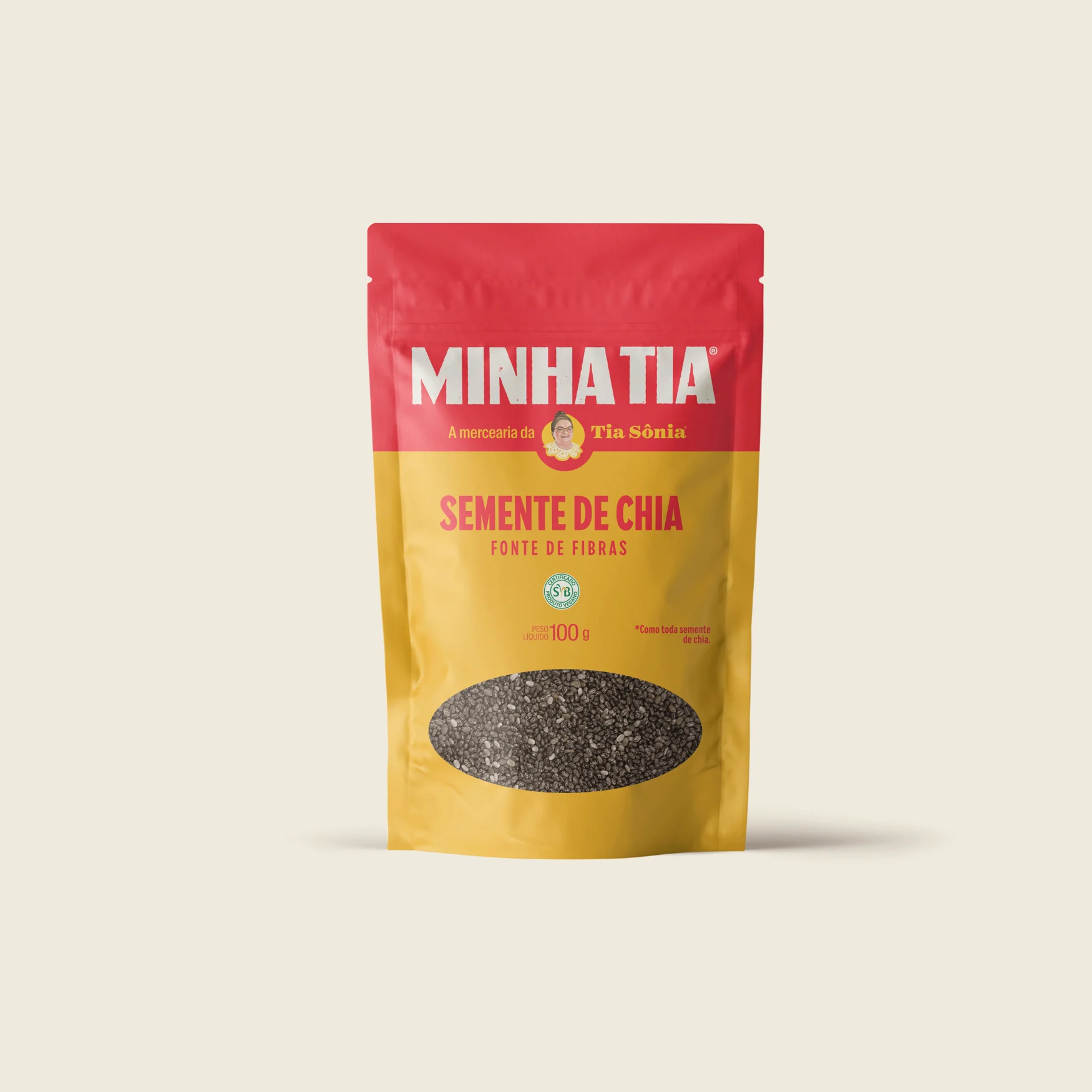 Semente De Chia Minha Tia Pouch 100g