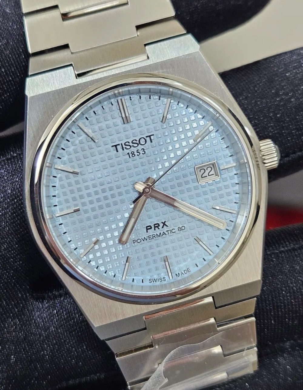 Relógio Tissot PRX Automatic Ice Blue 40mm — Único, Novo
