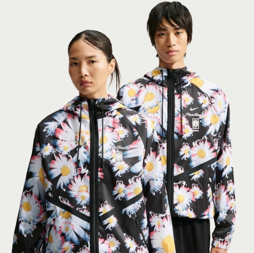 PEACEMINUSONE x South Korea x Nike Jaqueta Dri-FIT Anthem Black White — XG, Novo