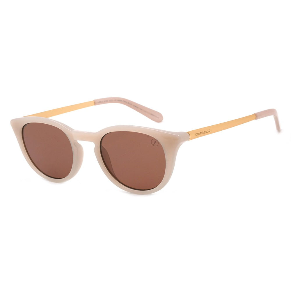 Óculos de Sol Feminino Eco Redondo Bege OC.CL.5169.0223 M