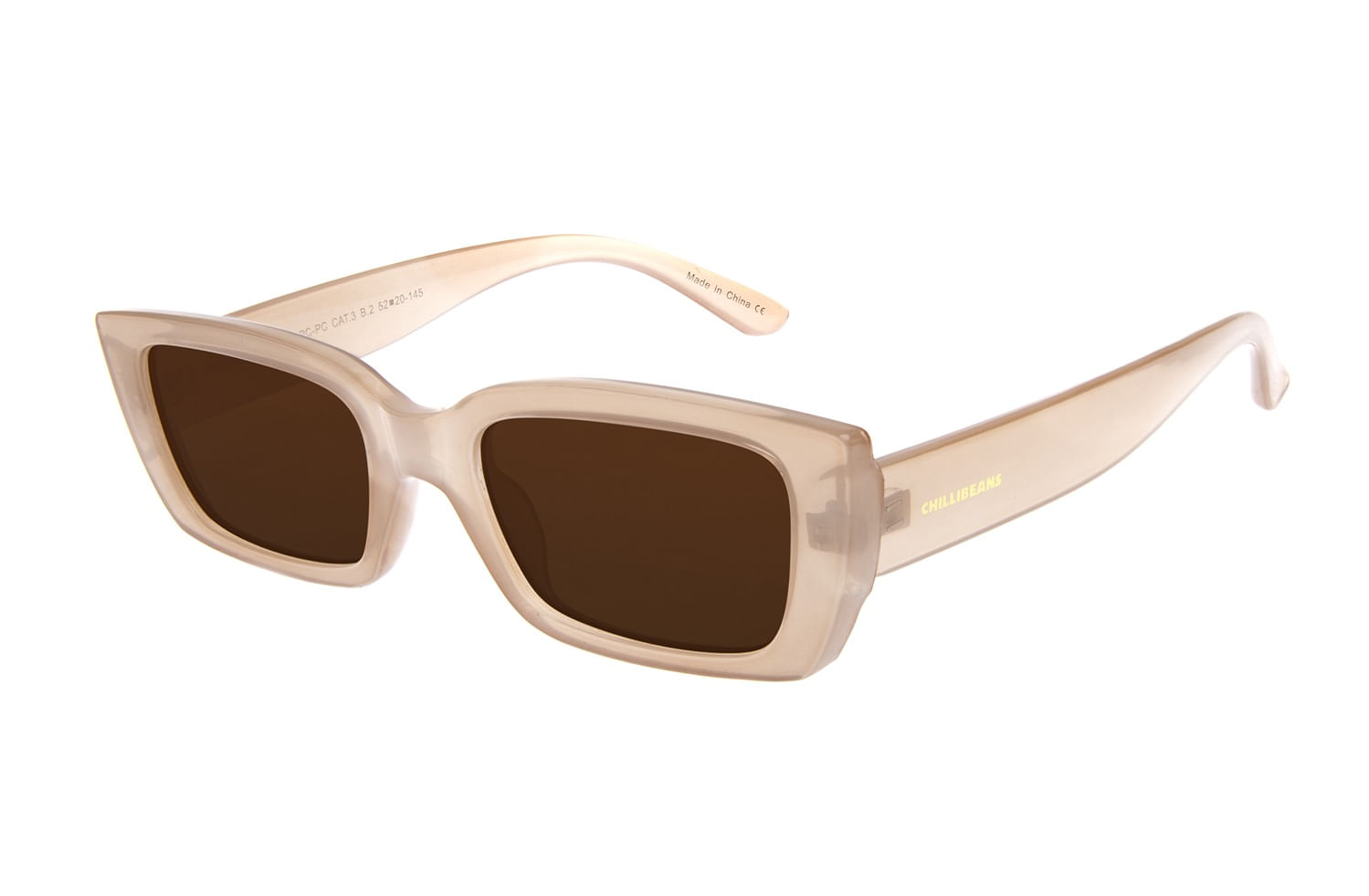Óculos De Sol Feminino Chilli Beans Retangular Rosé OC.CL.4289.0213 M