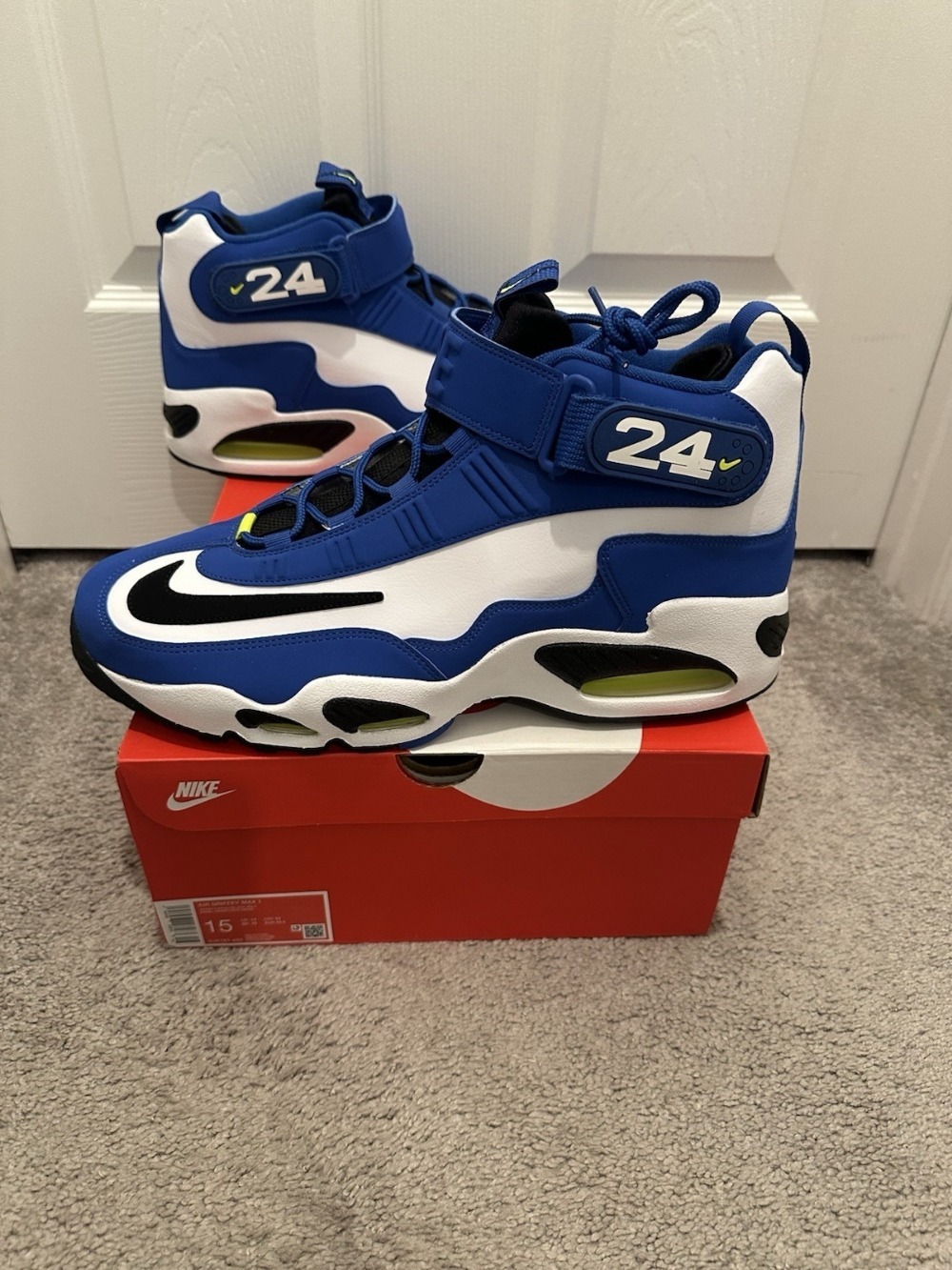 Nike Air Griffey Max 1 Varsity Royal Volt — 38 / 39 / 39.5 / 40 / 40.5 / 41 / 42 / 42.5 / 43 / 43.5 / 44, Novo