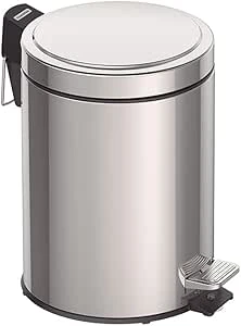 Lixeira Inox com Tampa com Pedal 5L Brinox Spin
