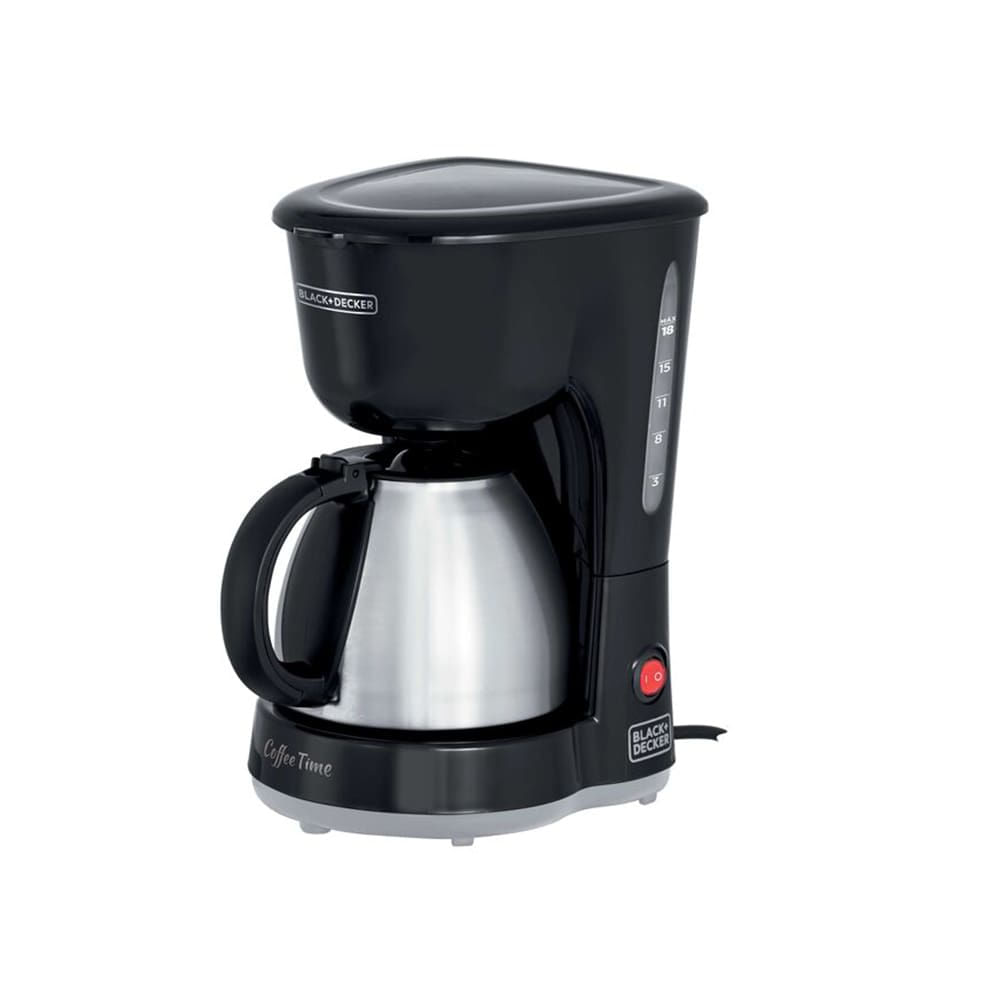 Cafeteira Elétrica Black+Decker CM15 15 Cafés Jarra em Inox Preto 110V Preto,Inox / 110