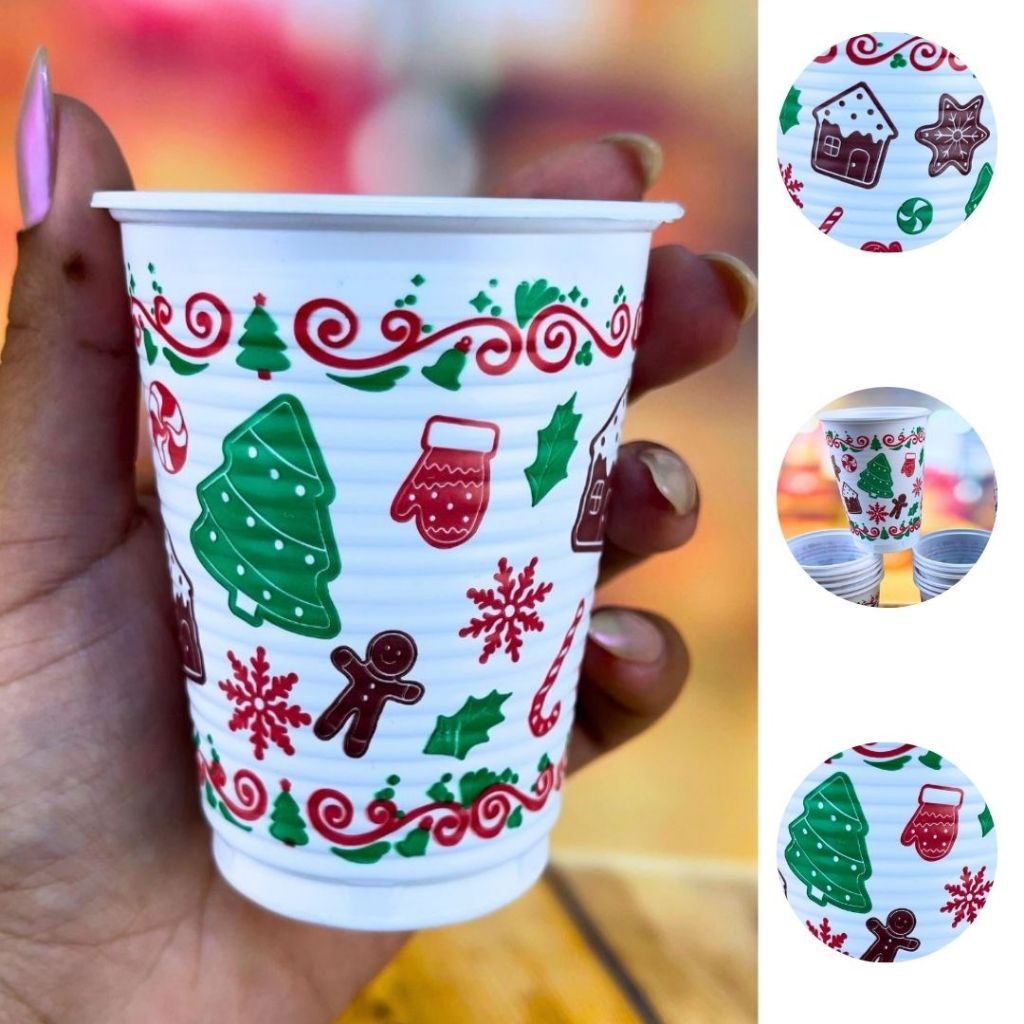 150 COPO NATAL FESTA PLÁSTICO 200ML (CHOCO)