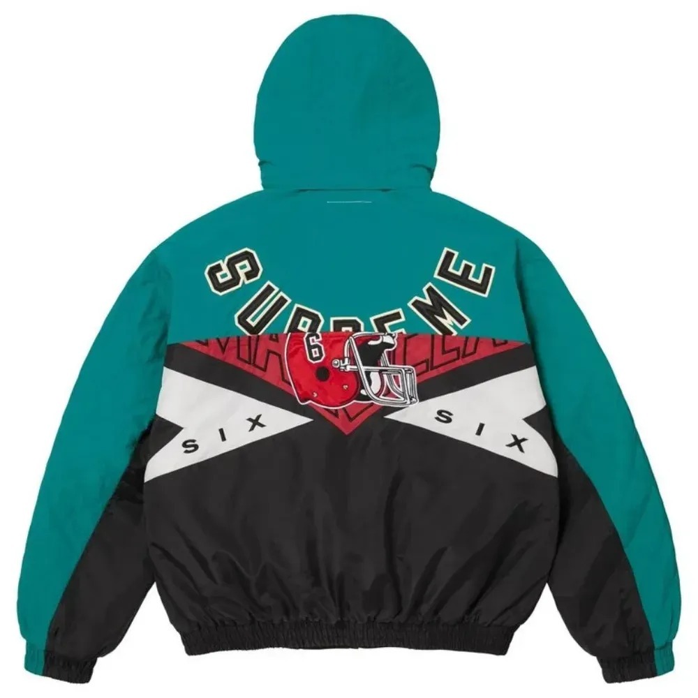 Maison Margiela x Supreme Jaqueta Split Stadium Navy SS26-W4 — G, Novo