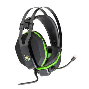 Headset Gamer Kross Elegance 7.1 Com fio USB Preto Verde