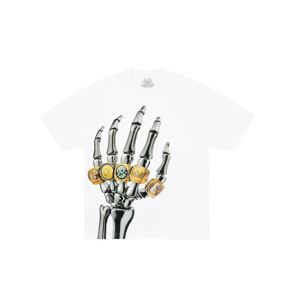 Camiseta Palace Mechanical Champion White — G / XG, Novo