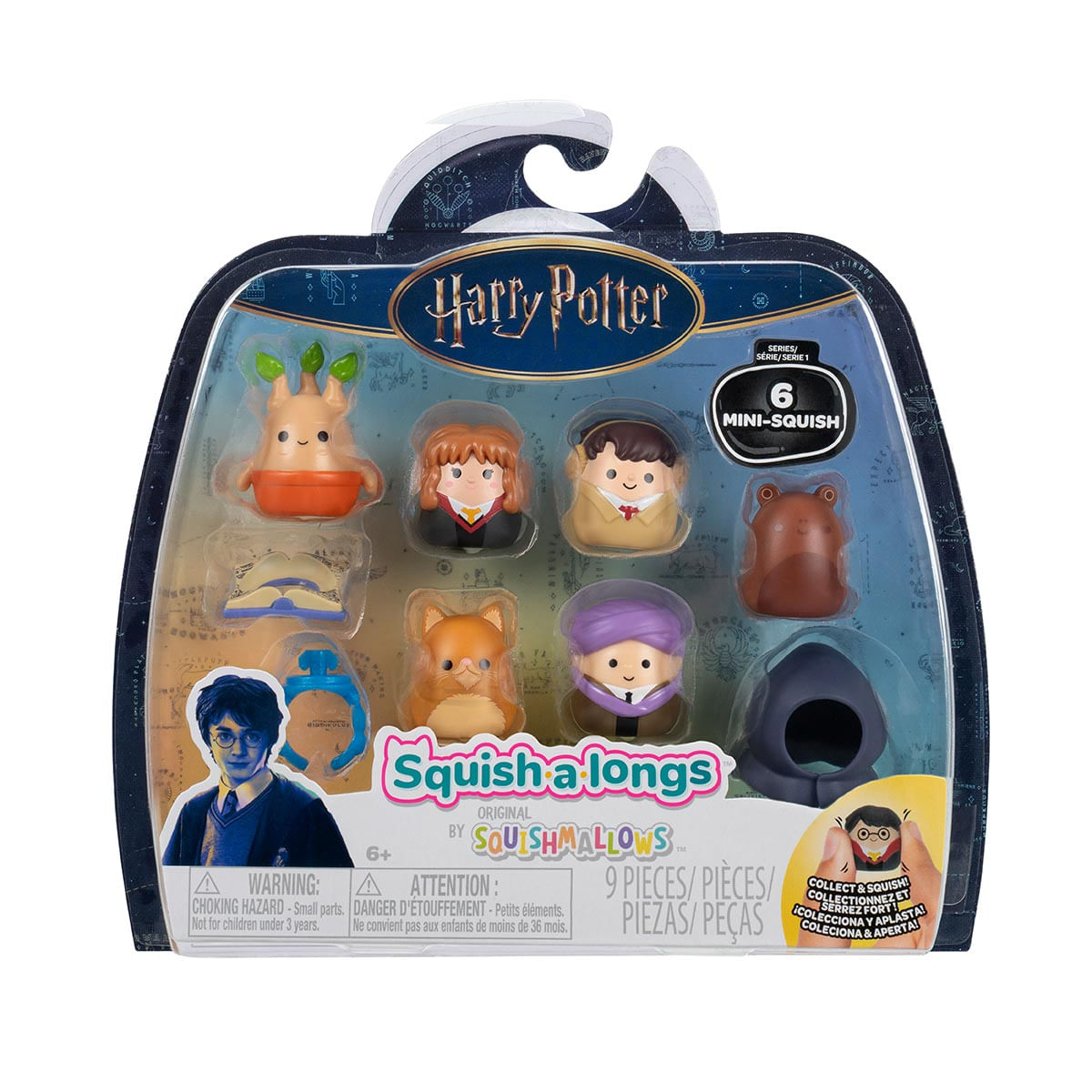 6 Mini Bonecos Harry Potter (Hermione) - Squish A Longs