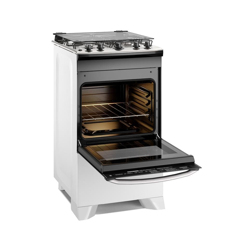 Foto 3 de Fogão 4 Bocas Electrolux FE4IW Efficient PerfectCook VaporBake Bivolt Branco