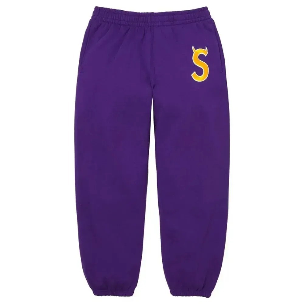 Calça Supreme Devil S Logo Purple SS26-W5 — M / XG, Novo