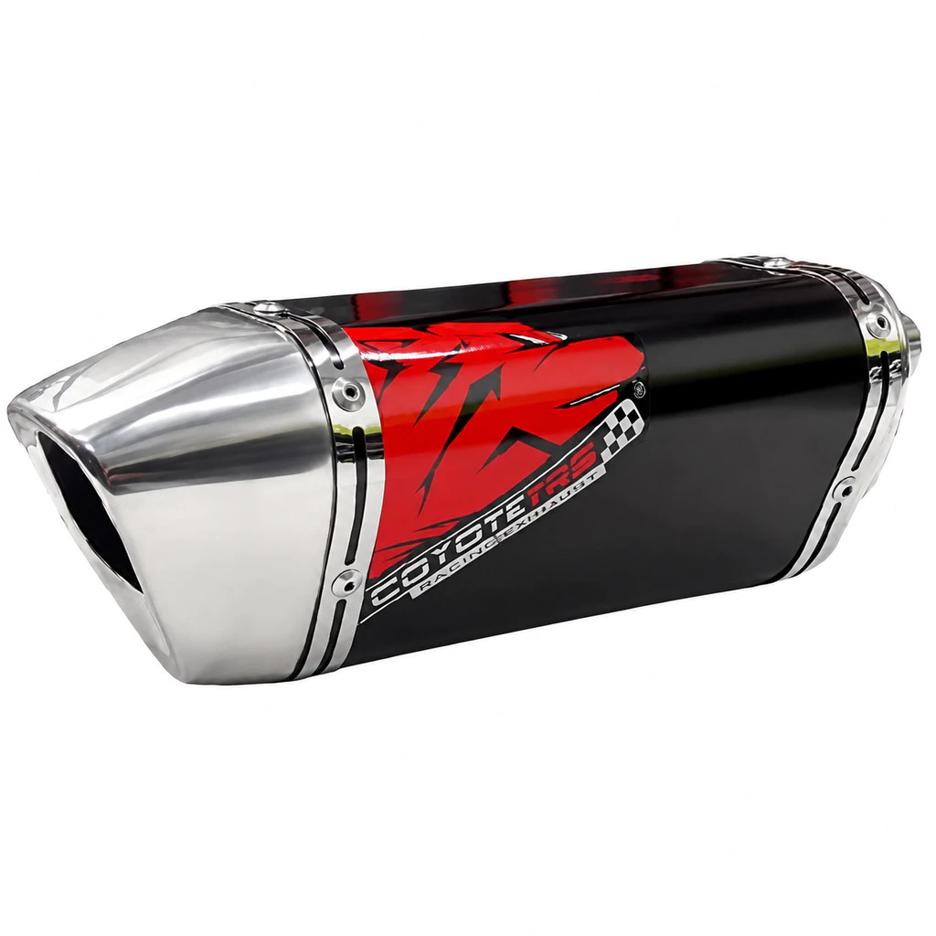 Escape / Ponteira Coyote TRS Tri-Oval JUNIOR 20cm em Alumínio - NX-R Bros 160 ano 2015 até 2024 - Honda