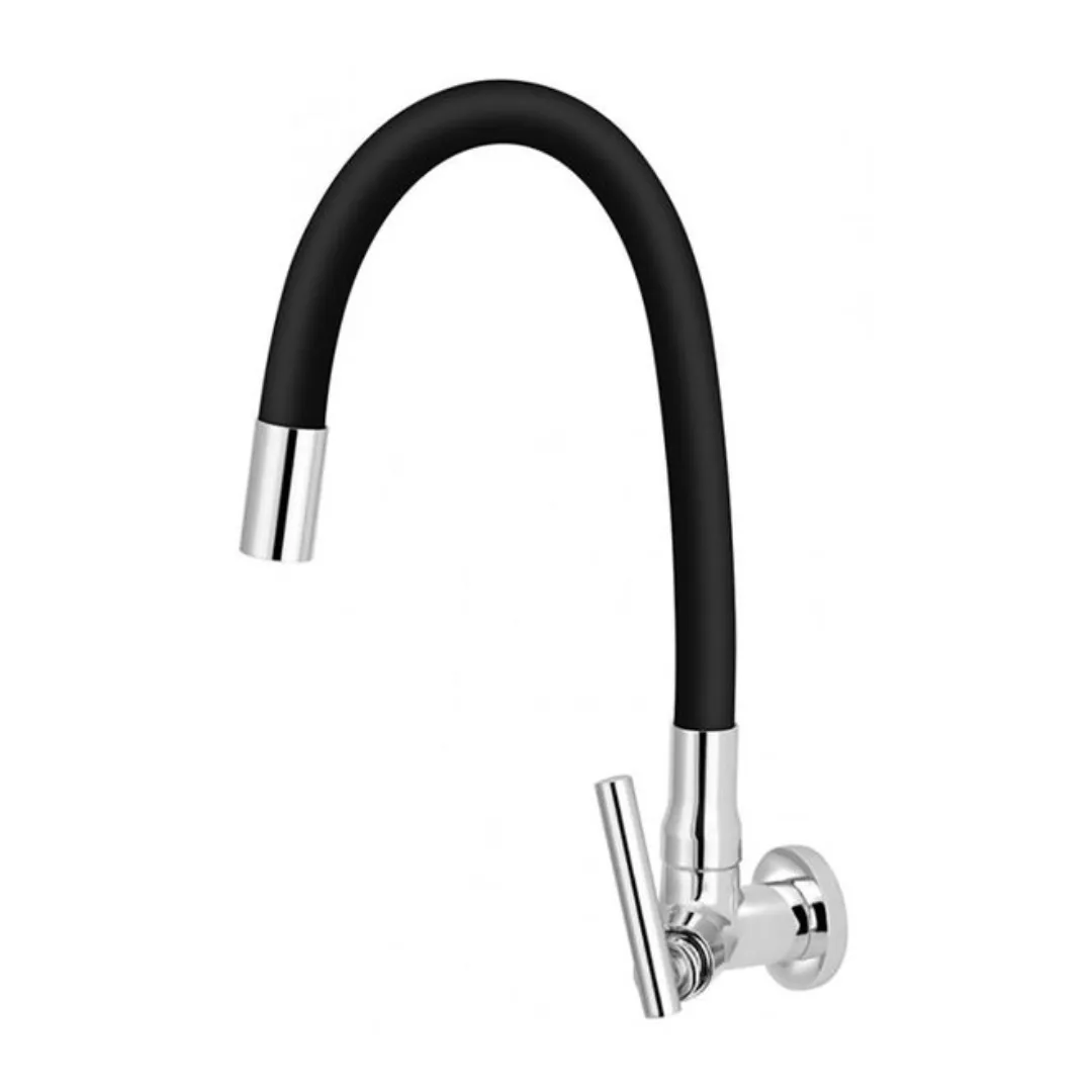 1178 TORNEIRA BICA MOVEL PAREDE C70 1/4 FLEX PT 3 JATOS HIDROLIM