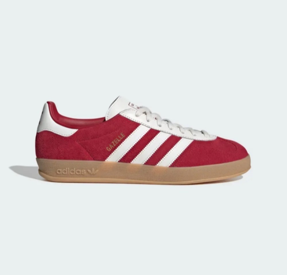adidas Gazelle Indoor Team Victory Red Core White Gum — 35 / 36 / 37 / 38 / 39 / 40, Novo