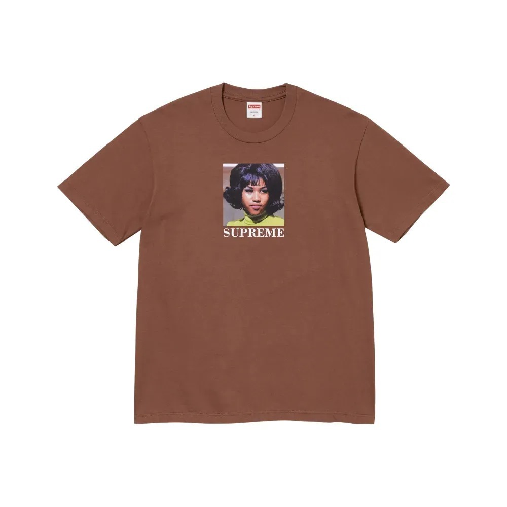 Camiseta Supreme Aretha Tee Brown SS26-W7 — G, Novo