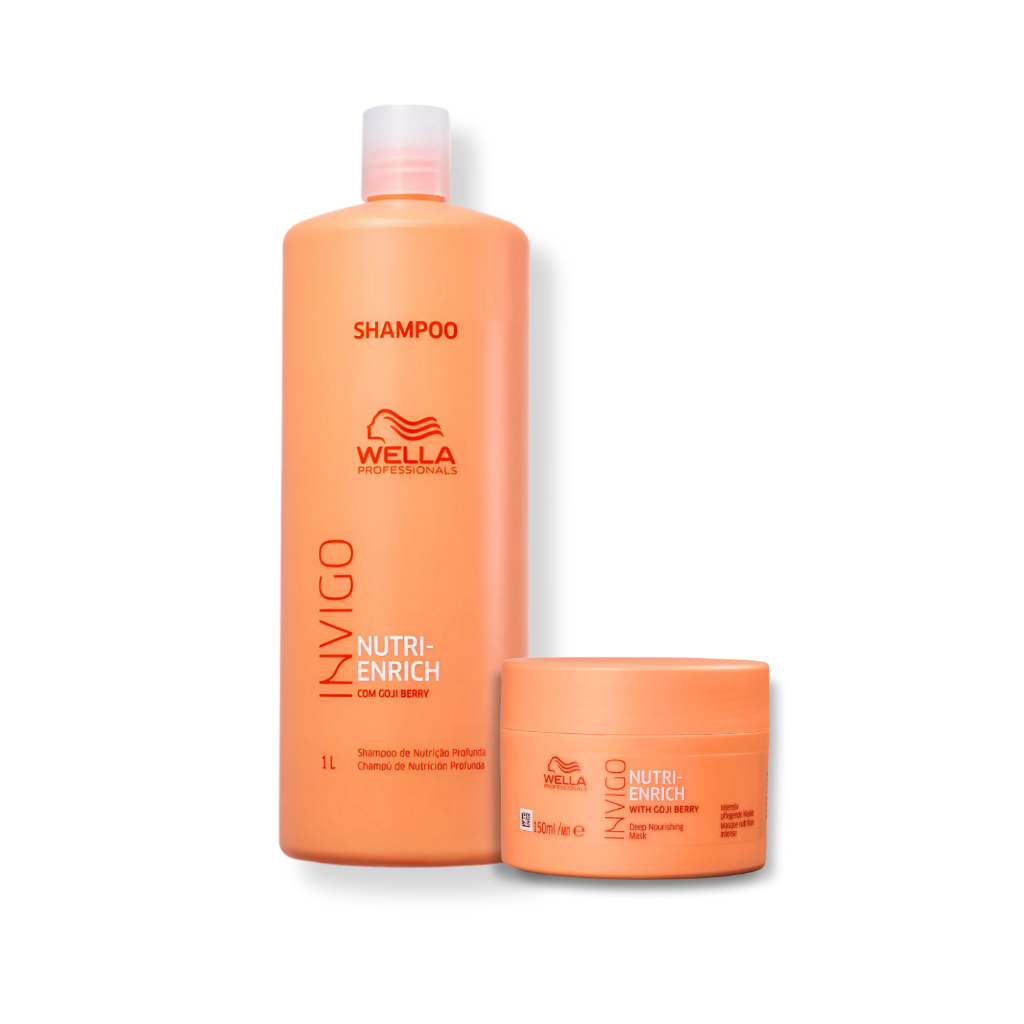 Kit Wella - Shampoo 1L e Máscara 150g Enrich