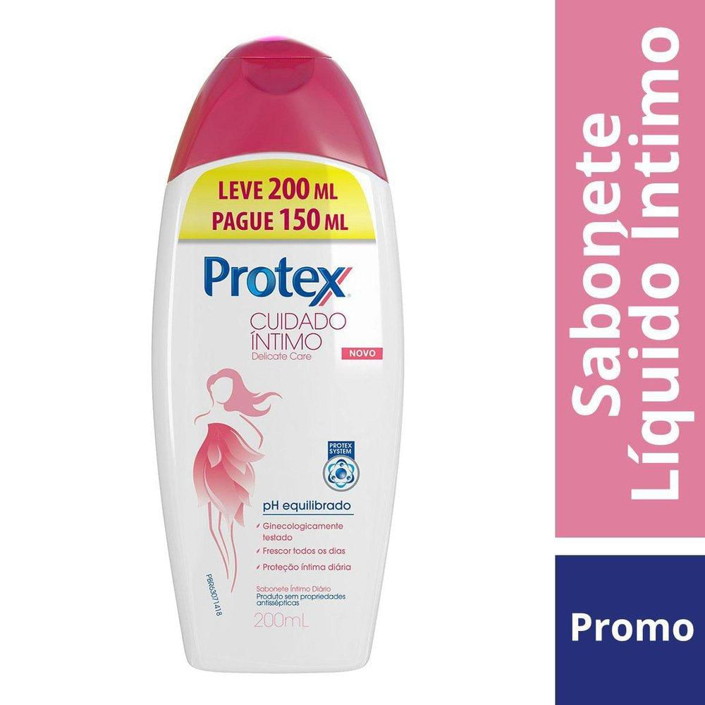 Sabonete Líquido Protex Cuidado Íntimo Delicate Care 200ml - Promo