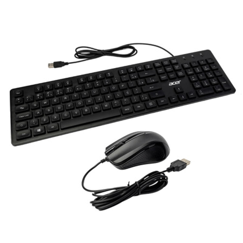 Kit Acer Teclado + Mouse Kit Acer Teclado + Mouse OCC300 office Gen 2 com cabo