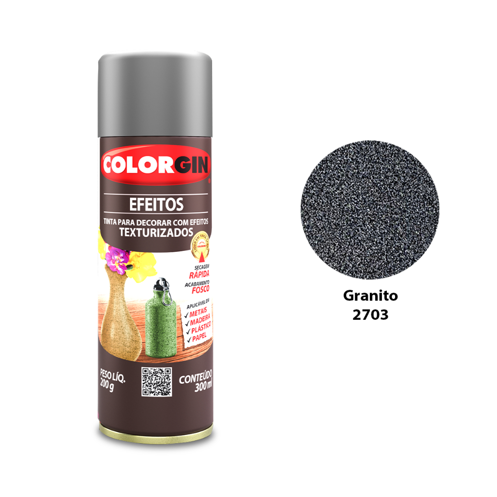 Foto 2 de Tinta Spray Colorgin Efeitos Texturizados 300ml