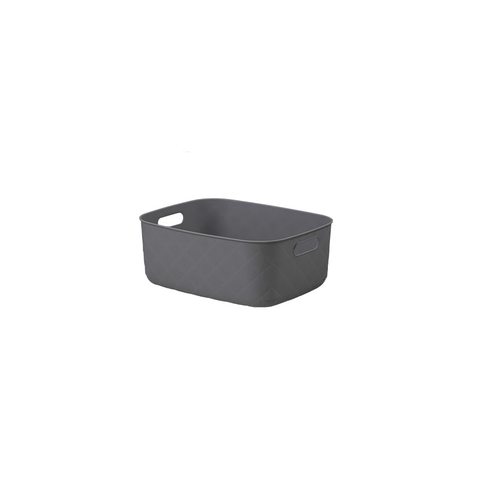 Caixa Organizadora Puffer 12Lcinza Chumbo
