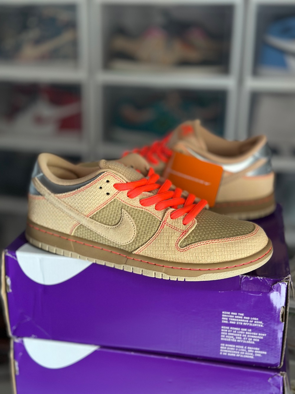 Nike SB Dunk Low Songkran Canvas Parachute Beige — 43, Novo