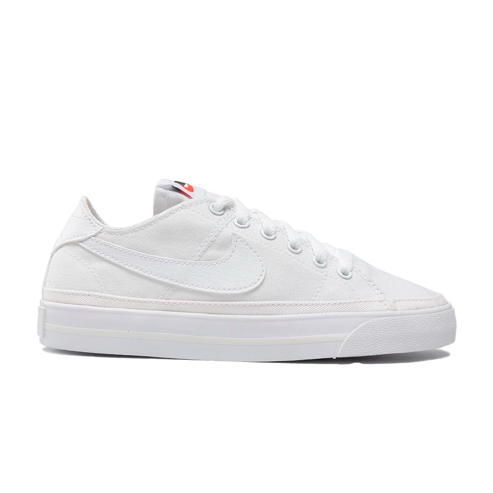 Nike Court Legacy Canvas Triple White — 34 / 35 / 38 / 39 / 40, Novo