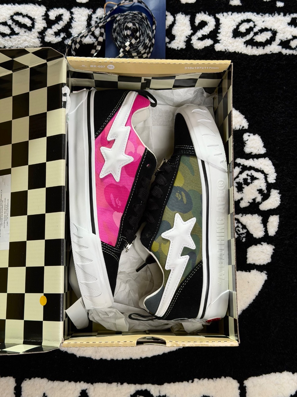 BAPE x Vans Premium Knu Skool Camo Green — 41, Novo