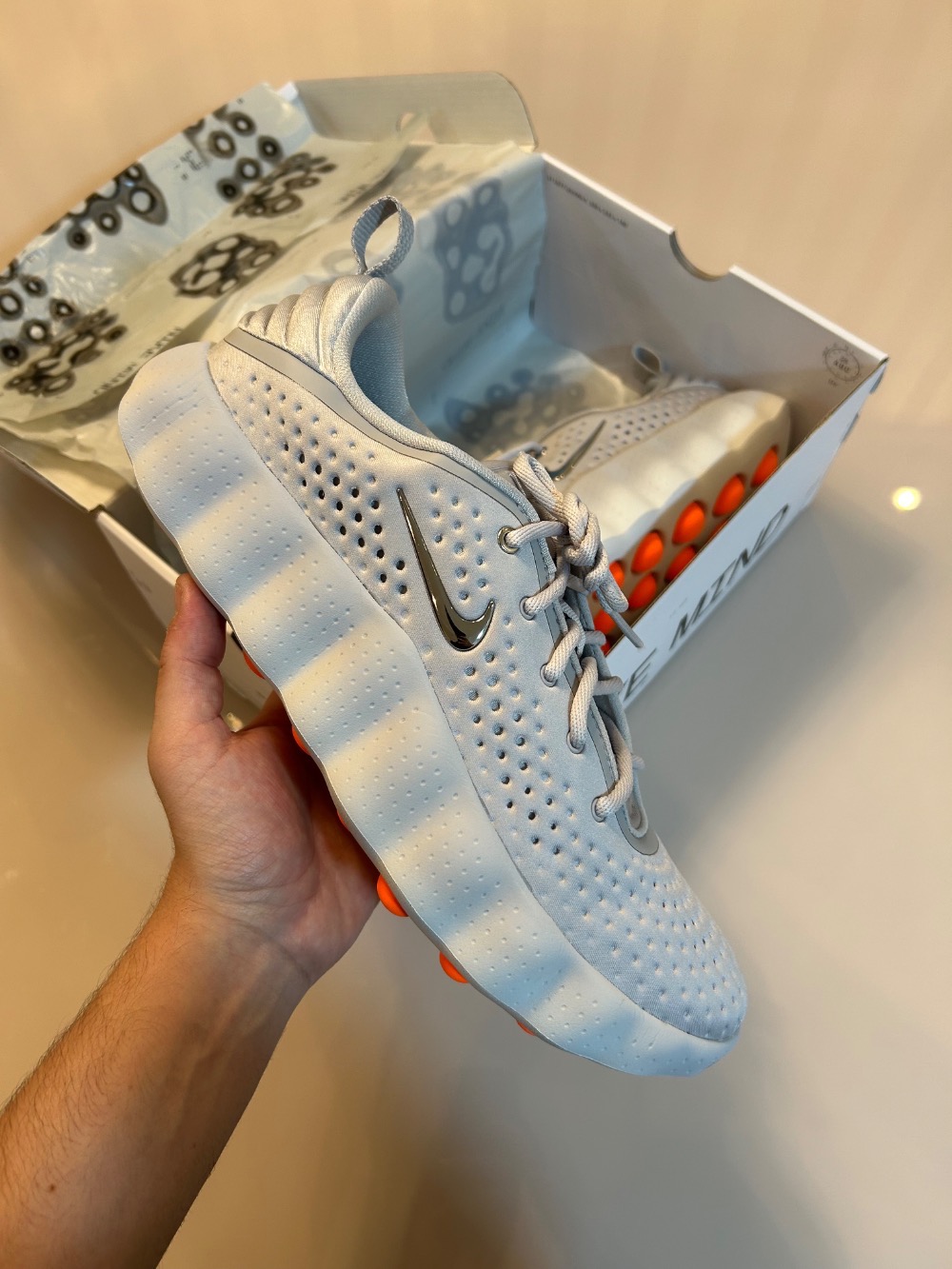 Nike Mind 002 Light Smoke Grey Feminino — 34 / 35 / 39 / 39.5, Novo