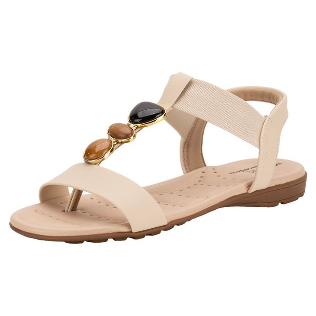 Sandália Feminina Flat Modare 7053172 NATURAL 35