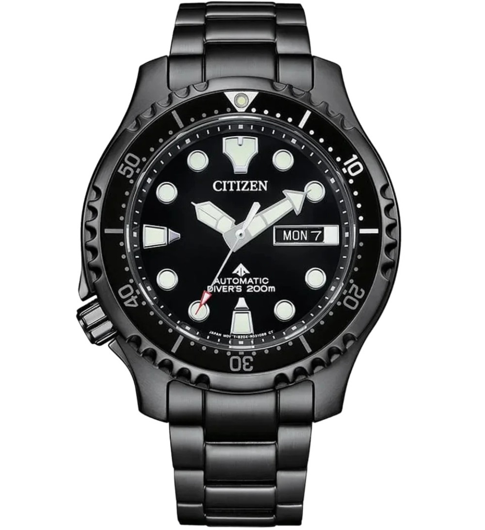 Relógio Citizen Promaster Mechanical Diver Stainless Steel Black 44mm — Único, Novo