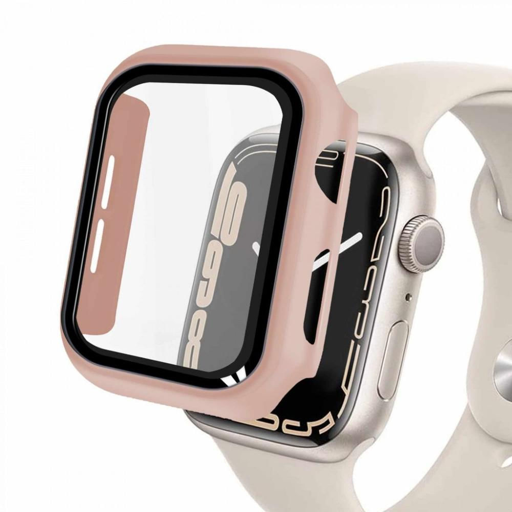 Case para Apple Watch 41MM (Series 7) -Armor - acompanha película integrada na case - Rosa - Gshield