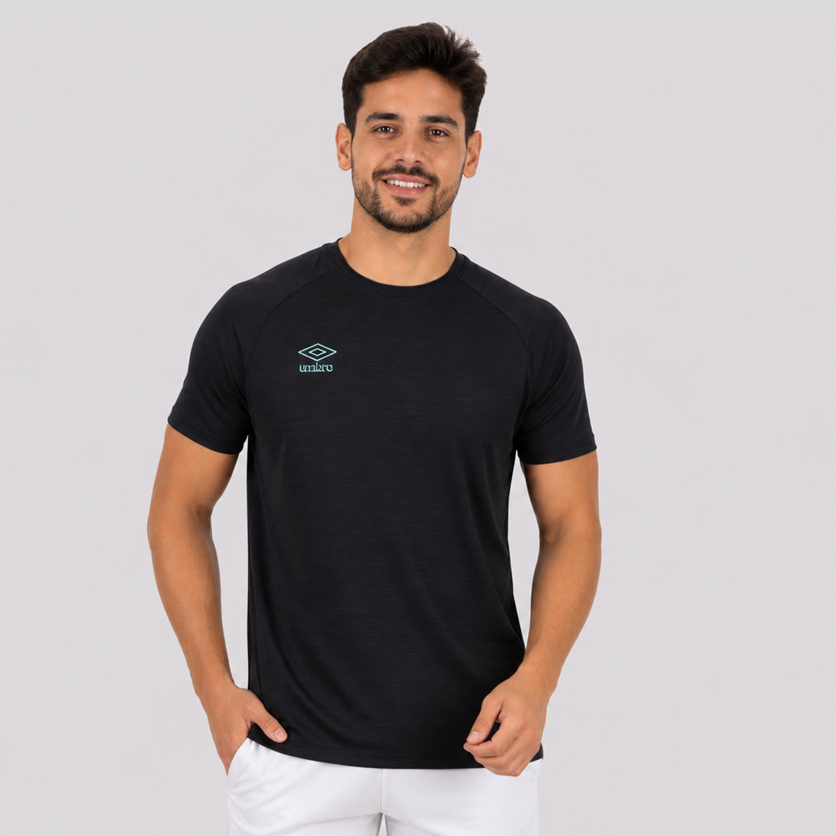 Camiseta Umbro Blend Large Diamond II Poliamida Preta