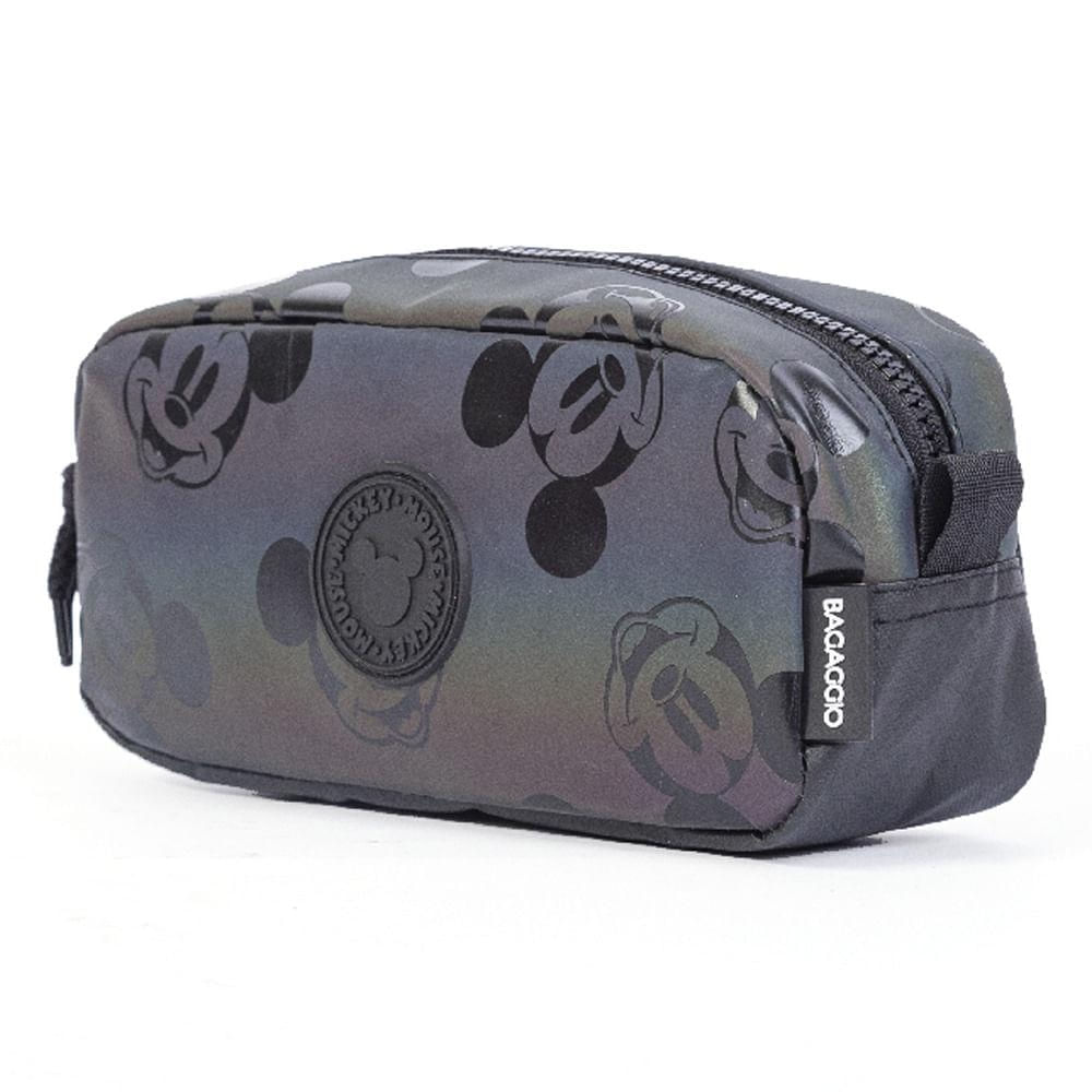 Estojo Escolar Mickey Nano Preto U / Preto