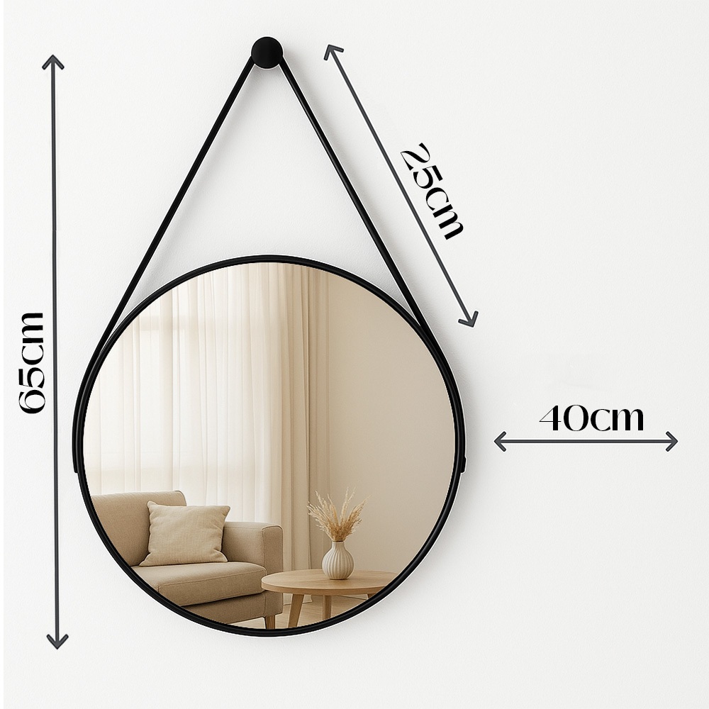 Foto 2 de Espelho Decorativo Adnet Premium 40cm - Design Atemporal e Qualidade Superior