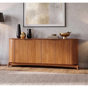 Buffet Aparador Curvo em MDF 4 Portas 160cm Ype Serena
